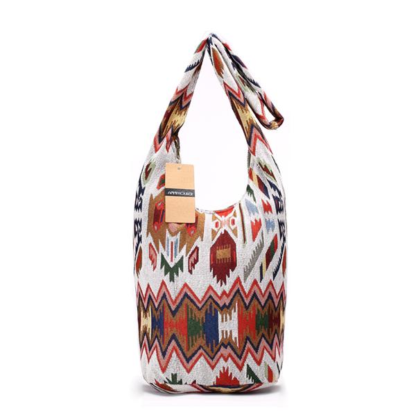 

Annmouler Large Capacity Women Bag Soft Cotton Shoulder Bag Vintage Tribal Hobo Bag Green Sling Chest Bag for Ladies (30cm Max Length 50cm) разноцветный