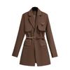 Sense Black Small Blazer Women's Autumn and Winter Clothing New Korean Version Loose Casual Long Sleeves