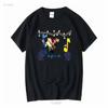 T-shirt Nera in Cotone con Stampa Grafica della Band Soft Cell