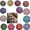 Round Chinese Embroidery Insulation Pad Cloth Teacup Placemats Durable Table Mats  Dishes