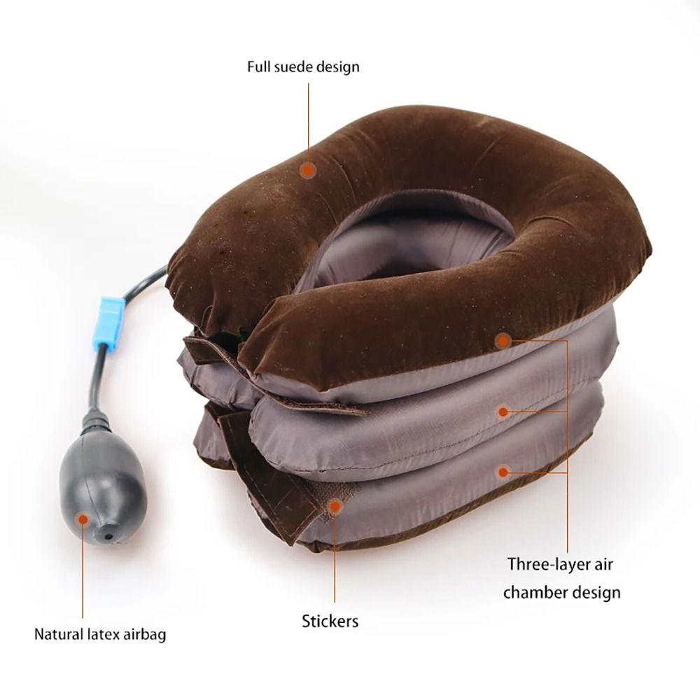 1Pcs 3 Layers Neck Stretcher Inflatable Air Orthopedic Pillow Collar  Neck Support