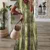 Bohemian Style Printed Swing Dress Fashion Trendy New Large