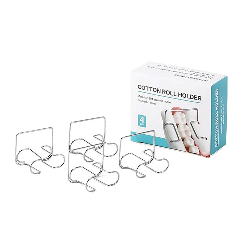 

4 шт./коробка Стоматологический из нержавеющей стали Держатель-зажим для ватных валиков Стоматологический фиксирующий зажим Подходит для инструментов Инструмент Поставщик для лаборатории 4Pcs