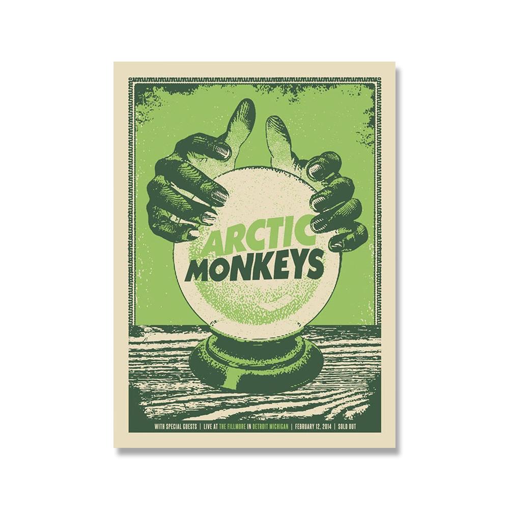 

Винтажные калейдоскопические постеры и принты Arctic Monkeys Magic Typography Wall Art Canvas Painting Decor Pictures for Teen Room 21x30cm No Framed