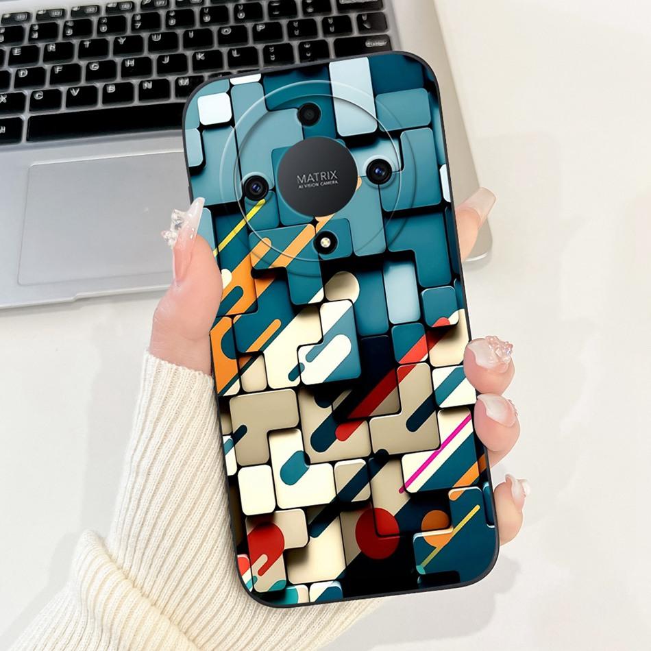 For Honor X9a 5G New Fashion Dusk Beach Painting Case For HonorX9a X 9A 5G RMO-NX1 Lens Protective Soft Silicone Phone Cases