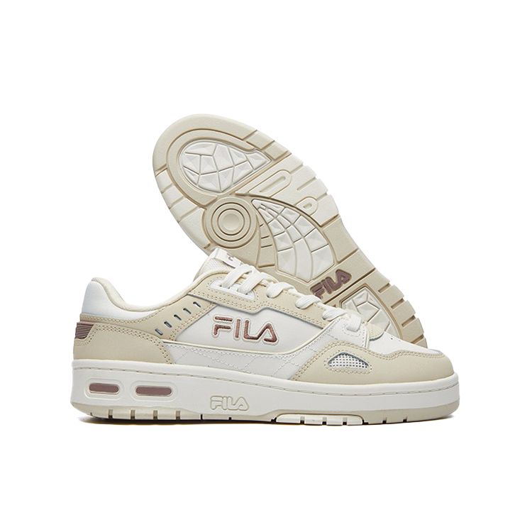 Fila Heritage-FHT Low Top Sports Casual Shock Absorbing Durable Low Top Skate Shoes Women Sneaker Beige F12W131215FSA