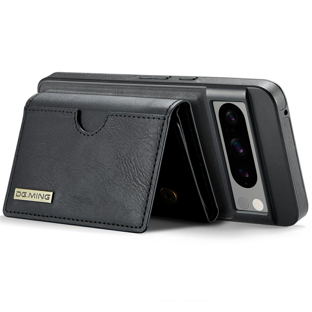 DG.MING M6 Series For Google Pixel 8 Pro Case Magnetic Wallet PU+PC+TPU Phone Cover