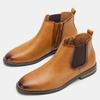 Size 40~46 Men Chelsea Boots Zipper Style Ankle Boots soft leather Men Boots