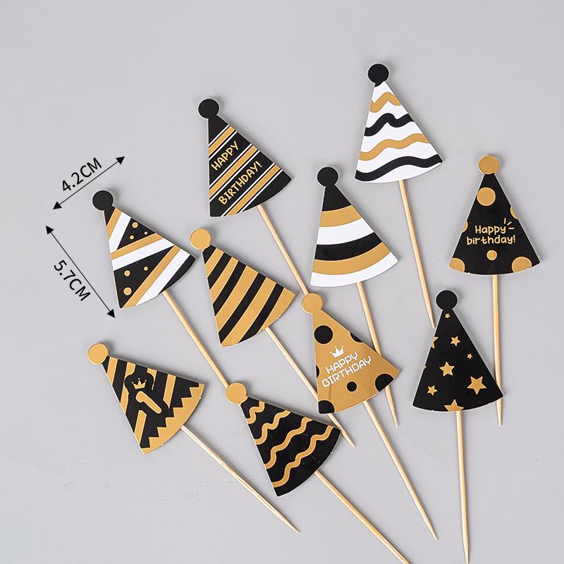 Colorful Macaron Cartoon Birthday Candle Decorations