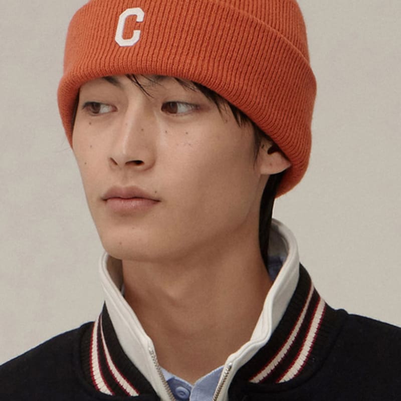 

COVERNAT C Logo Базовая акриловая шапка бини Оранжевая F