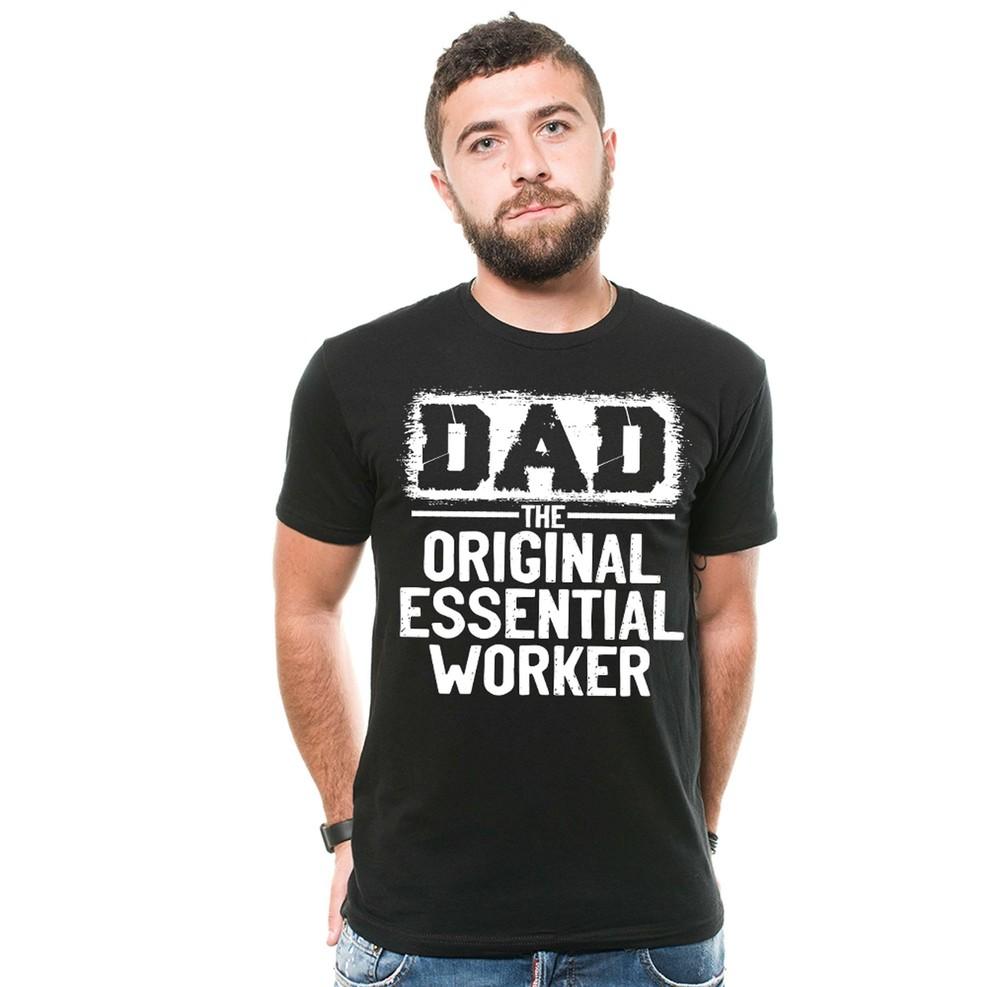 Dad Shirt The Original Essential Worker Shirt Fathers Day Gift Funny Dad Shirt Unisex T-Shirt M