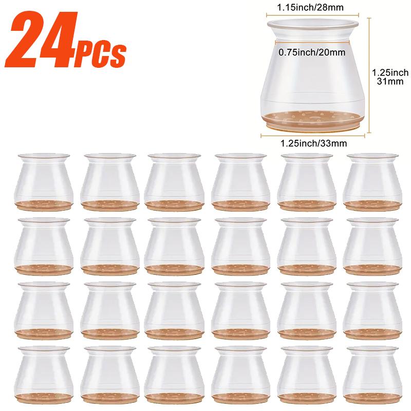4~32PCs Chair Leg Floor Protectors Rubber Feet Protector Pads Furniture Table Socks Plugs Cover Furniture Feet Reduce Noise