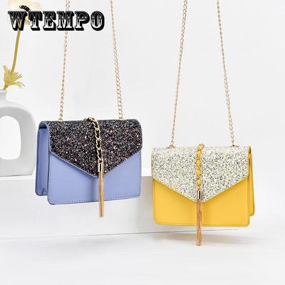 Trend Chain Bag Messenger Bag Handbags Fashion Sequins Package Summer Leisure Shopping Bag