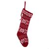 Knit Snowflake Christmas Hanging Socks Christmas Stockings Candy Gift Bag Christmas Decorations For Home Office Part