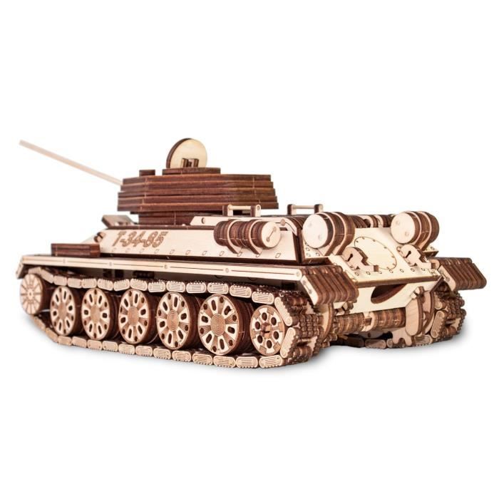 3D-Puzzle Char T-34-85 aus Naturholz - Art Bizniz - 965 Teile - Fahrzeuge und Geräte