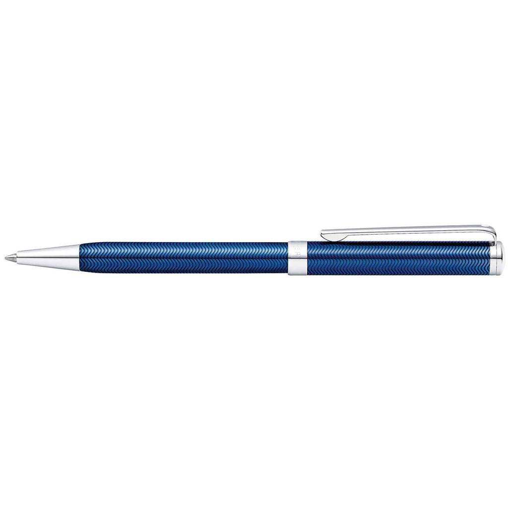 SHEAFFER Intensity Ballpoint Engraved Blue Officially Imported Pen, Oil-Based, Lacquer, CT, N2924351,