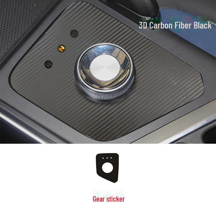 

Геометрическая пленка для салона из углеродного волокна для Kung Fu Niu Niu EX3 Gear & Central Control Decoration