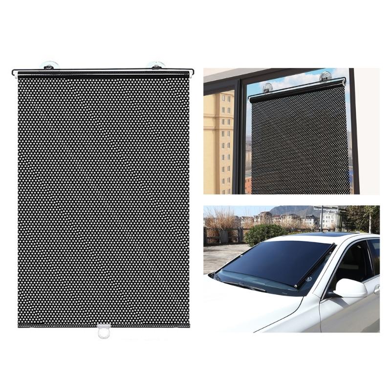 Retractable Windshield Sun-Shade Car Sunshade Curtain Universal Car Accessories Sun Visor Protector Car Roller Shade