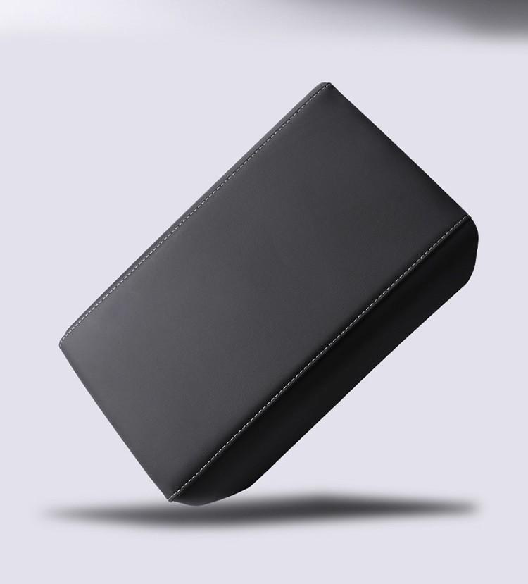 Tesla Model Y/3 Armrest Cover: Scratch-Resistant Original Leather Protective Cover.
