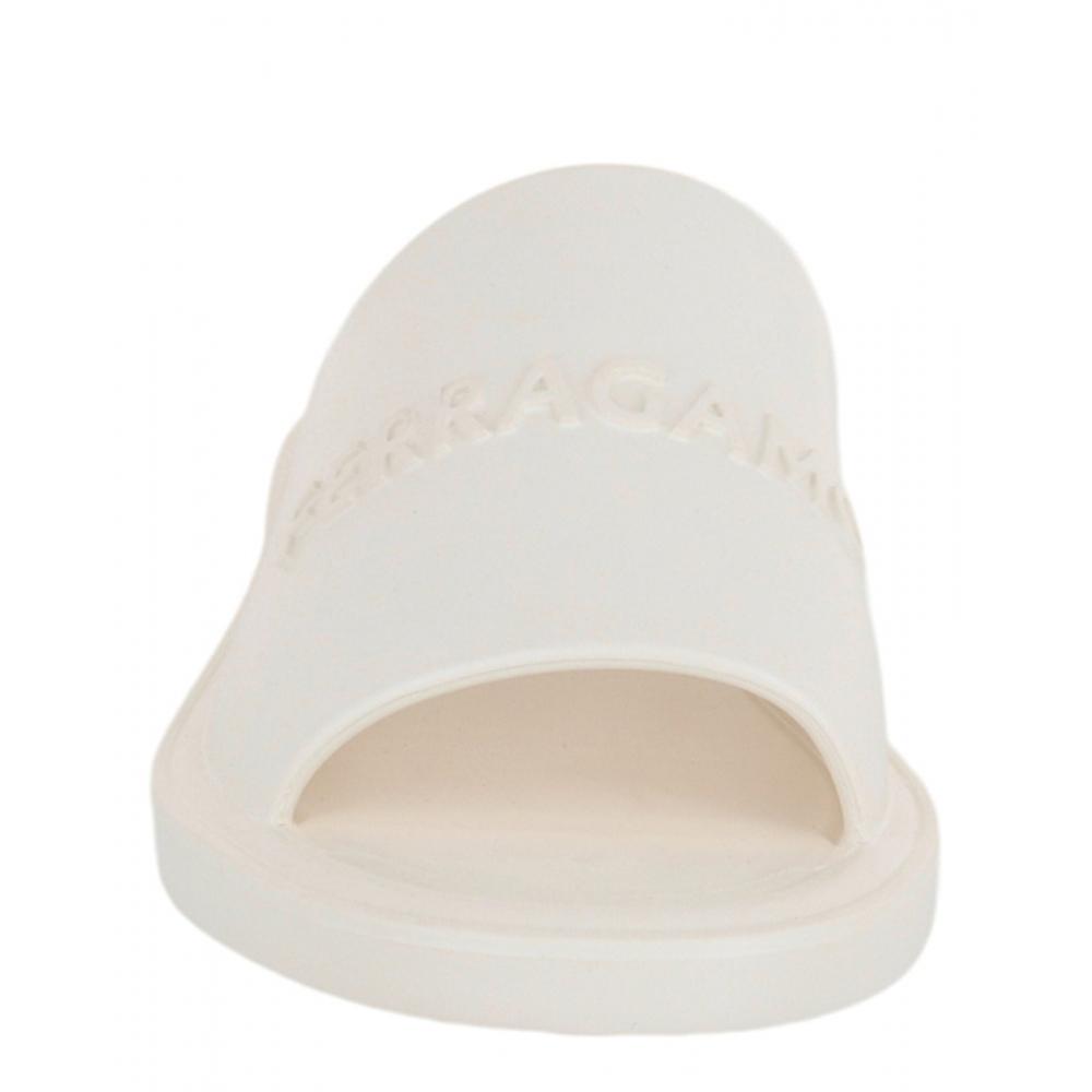 Salvatore Ferragamo Giuneva Logo Slides White