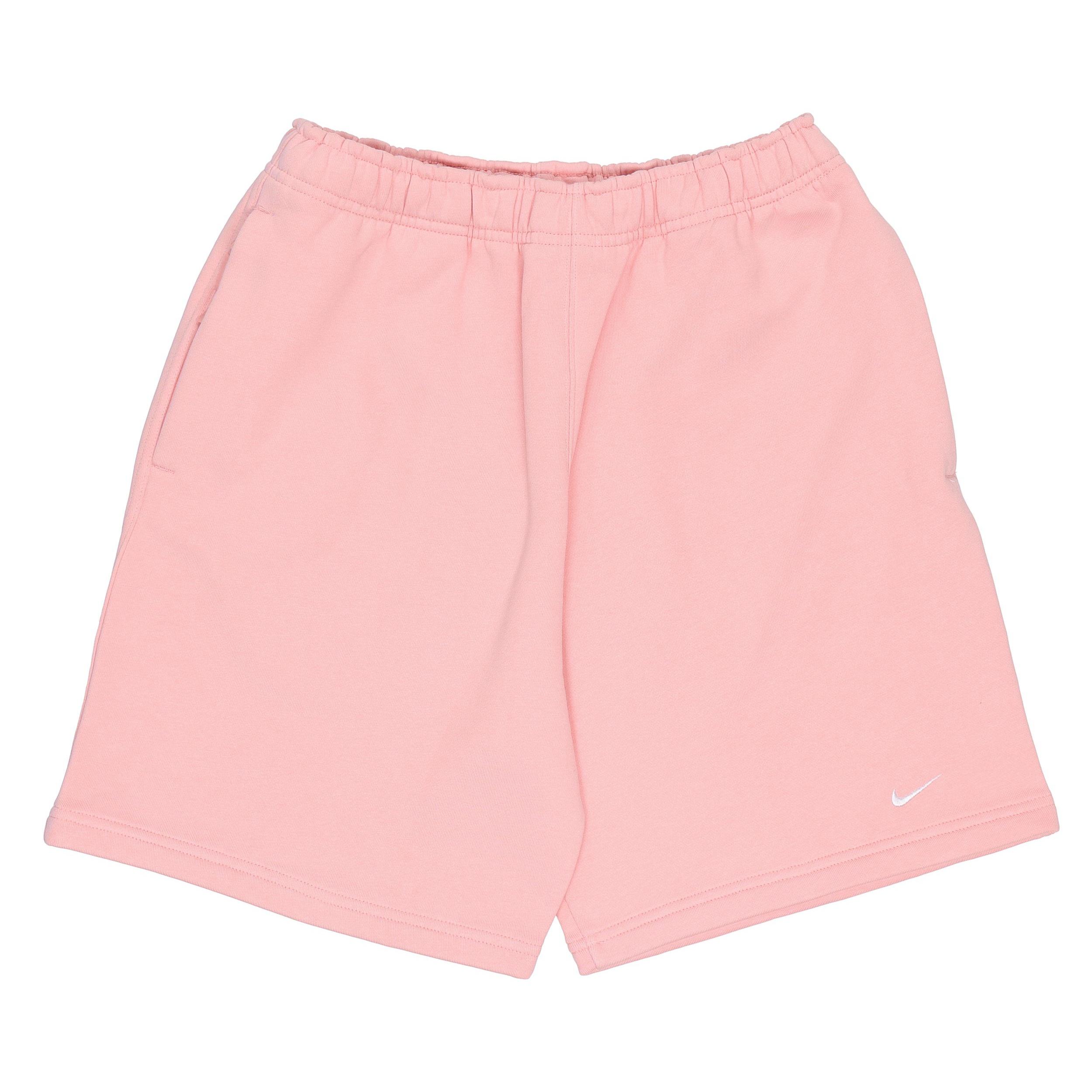 Nike Solo Swoosh Solid Color Casual Sports Straight Shorts Pink Men s DV3056-697 M