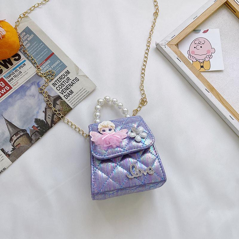 Stylish Mini Pu Leather Children's Crossbody Bag With Chic Bow Design For Kids