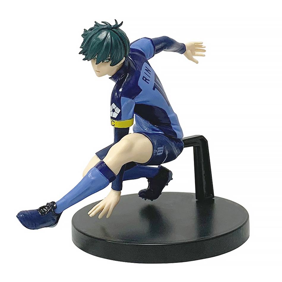 13CM Anime Blue Lock Nagi Seishiro Rin Itoshi Cool Pose Design Model Classic Style Desktop Ornament Anime Collection Gift