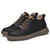 Autumn and Winter New Large Size 4647 Inner Height Increase 6cm Medium Top Board Shoes Two-layer Cowhide Versatile Tooling Men's Shoes