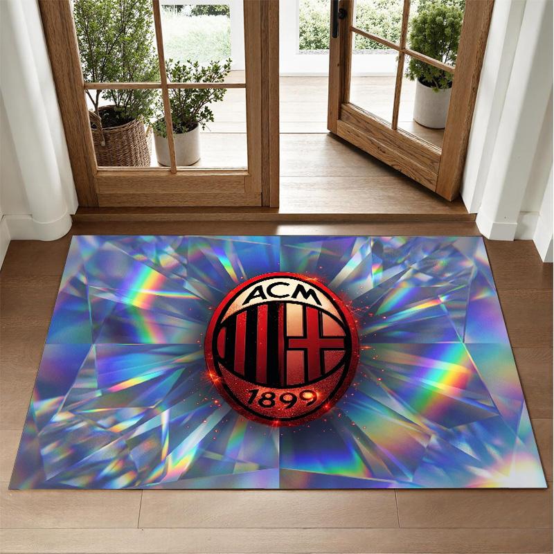 AC Milan Design Crystal Velvet Rug Soft Decorative Mat for Bedroom Entrance
