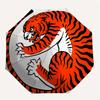 1pc Tiger Print Automatic Open/close Folding Umbrella, Compact Portable Travel Umbrella, Durable Construction yy250809115