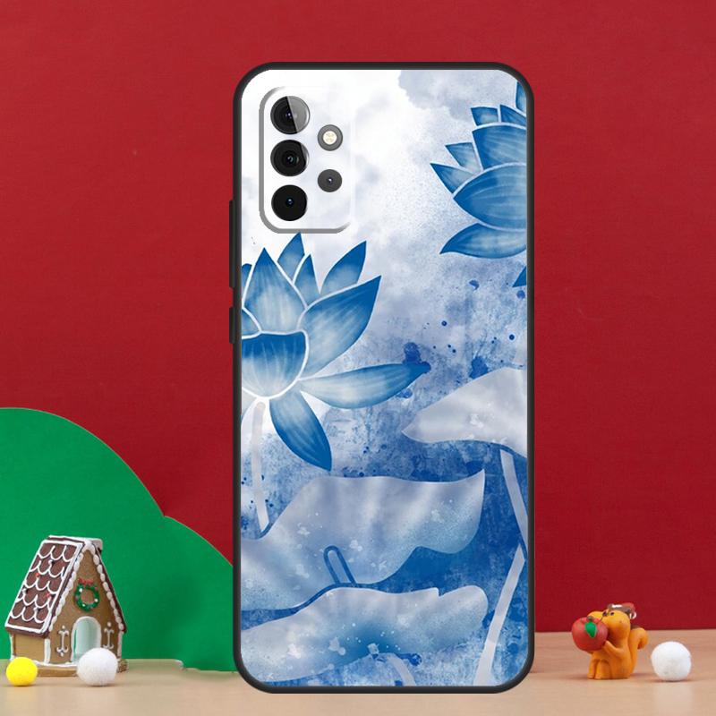 Lotus Flower Case For Samsung Galaxy A56 A33 A13 A36 A23 A52 A32 A12 A54 A34 A14 A16 A53 A15 A35 A55 A17