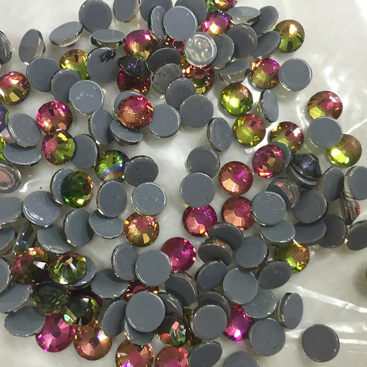 Color Summary Clothes Imitation Austrian Hot Diamond Clothes Diamond Dance Clothing Diamond Xiuhe Clothing Diamond Flat Bottom Diamond Accessories