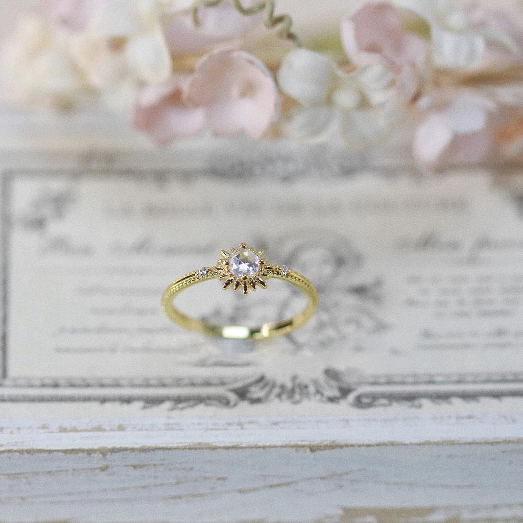 

Ретро Модное Японское Кольцо Солнце Для Женщин Уникальное Регулируемое Медное Украшение в Форме Звезды