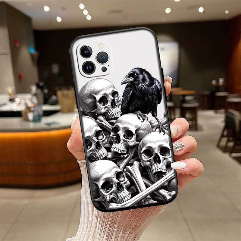 Grim Reaper Skeleton Skull Phone Case for Redmi Note 12 12S 12C 13 13C 13R 14 14S 14R 14C 11A 13X A3 A3X A4 A5 Pro Max Plus