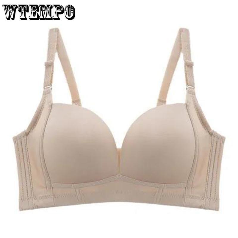 Нижнее белье Женский тонкий бюстгальтер без стального кольца Большая грудь Бесшовные — фото 5