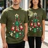 Guitar Christmas Tree Graphic Tee for Unisex Unisex Music Lover T Shirt Casual Holiday Top