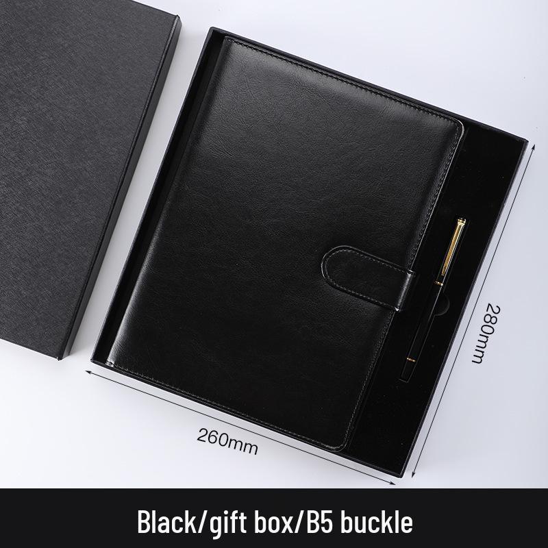 A5 Custom Imitation Leather Notebook Gift Set - Customizable Creative Journal