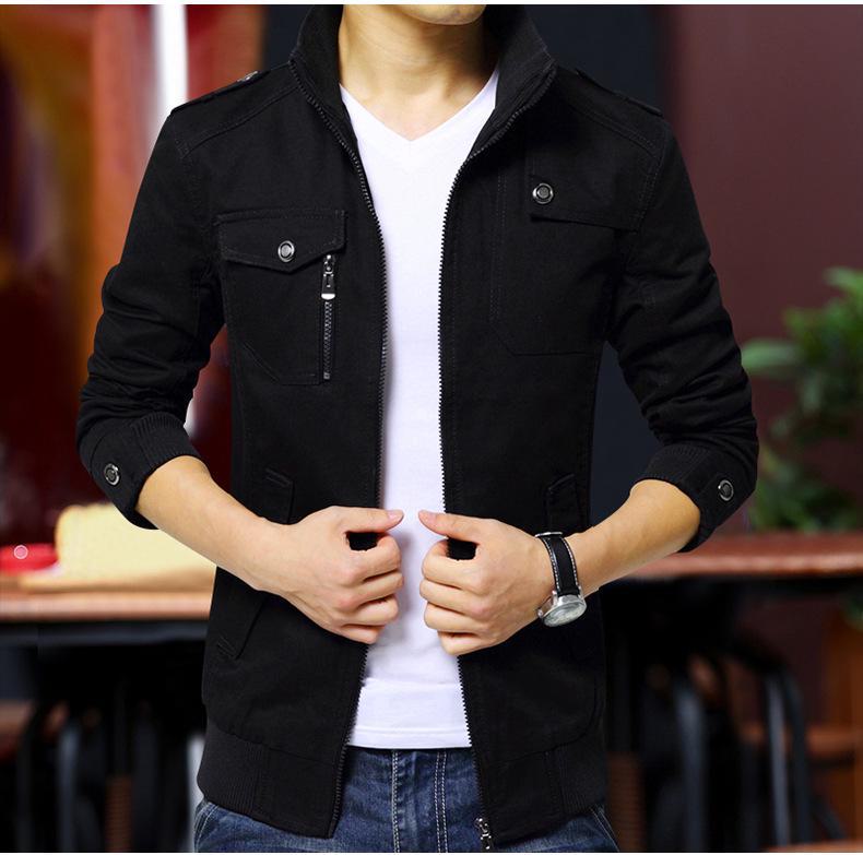 

Модные мужские куртки в корейском стиле — повседневная спортивная одежда на все времена 5XL чёрный