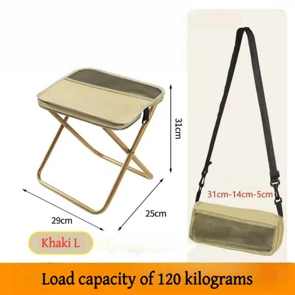 Outdoor Portable Backpack Folding Camping Chair Lightweight Carbon Steel Fishing Stool Grid Storage Travel Chair silla plegable