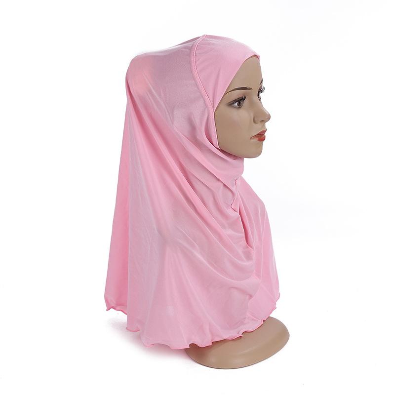 Ramadan Hijabs Scarf for Kids Girl 7 To 12 Years Old Muslim Islamic Shawls Soft Stretch Headscarf Malaysia Girl Children Hijabs