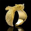 Anello da Dito Animale Civetta Femmina Carino Anello Nuziale Colore Oro Vintage Gioielli da Sposa Per Donne