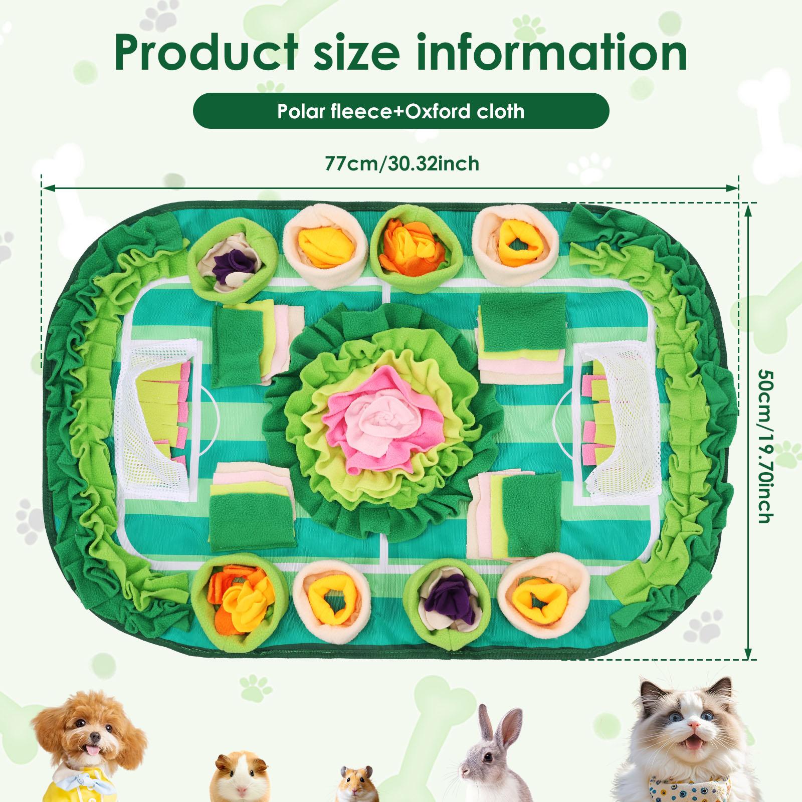 Interactive Pet Snuffle Mat 77x50CM Pet Treats Feeding Mat Soft Non-slip Dog Foraging Puzzle Blanket Pet Supplies for Training