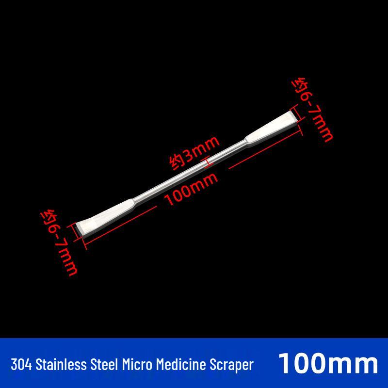 304 Stainless Steel Micro-Dose Medicine Spatula/Scraper Spoon, Sizes: 15-60cm