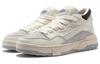 Li Ning Wave Mid Slip Resistant Abrasion Resistant Mid top Casual Shoes Men's White Gray AGCT497-2