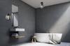 MODERN CEILING LAMP GLASS RING GRAPHITE