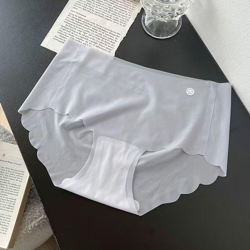 Sous-vêtements sans couture pour femmes en soie glacée à séchage rapide: Ultra-Fin, Nude, Coupe Pêche 3D pour Fitness & Yoga d'Été