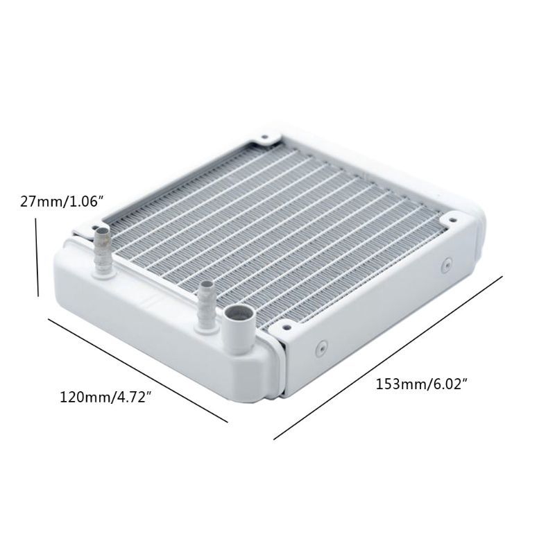 PC Water Cooling Aluminum Radiator 12CM Installation Position For Water Cooling 95AD
