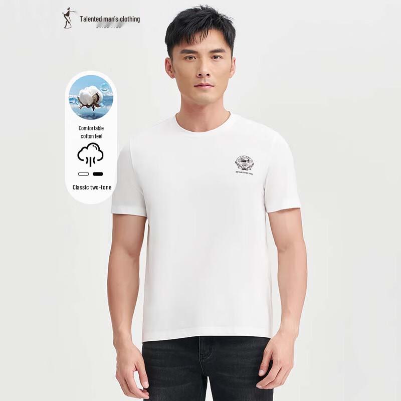 TRIES Men s Back Print Short Sleeve T-Shirt 52 2950₽