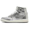 Air 1 Retro High OG Chrome Scarpe da Ginnastica da Donna Argento Metallizzato-Argento Fotone-Polvere FN7249-001