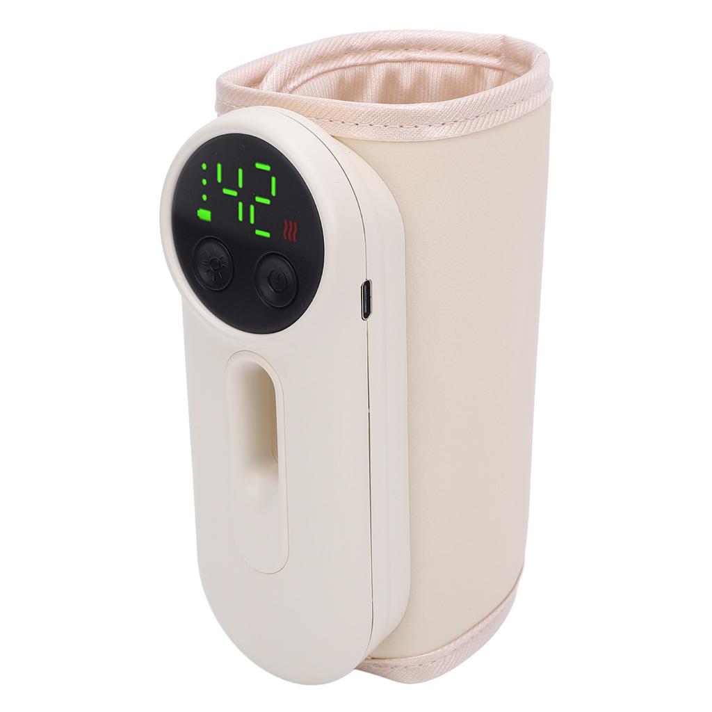 Portable Milk Bottle Warmer Fast Heating Temperature Display Electric Breastmilk Bottle Heater for